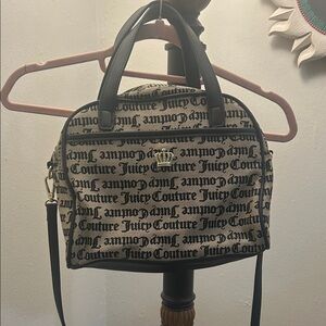 Juicy Couture Black and Cream Satchel